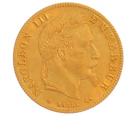 Monnaie, France, 5 Francs, Napoléon III, Or, 1867, Strasbourg (BB), P12998