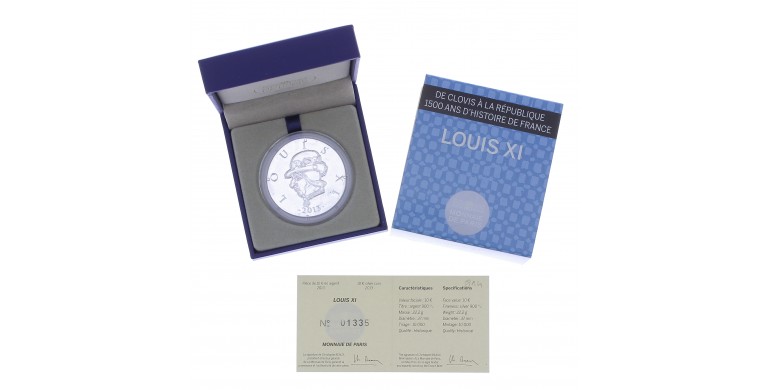 Monnaie, France, 10 Euros BE Louis XI, Monnaie de Paris, Argent, 2013, Pessac, P13135