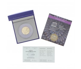 Monnaie, France, 1/4 Once 50 Euros BE 850 ans de la Cathédrale Notre-Dame de Paris, Monnaie de Paris, Or, 2013, Pessac, P13159