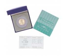 Monnaie, France, 1/4 Once 50 Euros BE Meursault ("L'étranger" de Albert Camus), Monnaie de Paris, Or, 2011, Pessac, P13205