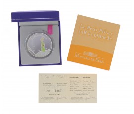 Monnaie,France,1 1/2 EURO BE Le Petit Prince sur sa planète,Monnaie de Paris,Argent,2007,Pessac,P13551