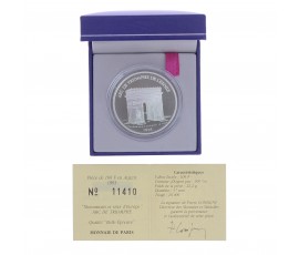 Monnaie,France,100 FRANCS BE Arc de Triomphe,Monnaie de Paris,Argent,1993,Pessac,P13596