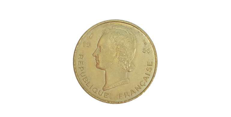 Essai,  Afrique Occidentale Française,  10 Francs Marianne / Antilope, Paris, Aluminium - bronze, 1956, P13668