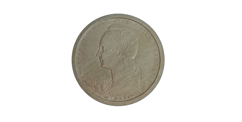 Essai, Afrique équatoriale Française - 2 Francs Union Française, Cupro-nickel, 1948, Paris, P13674
