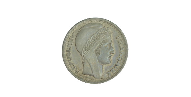 Essai, France, 10 francs Turin - grosse tête - rameaux longs, Cupro-nickel, 1945, P13681