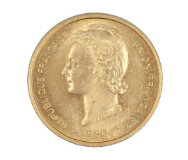 Essai, Togo - Union Française, 25 Francs, Bronze-aluminium, 1956, P13705