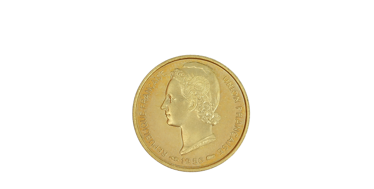 Essai, Togo - Union Française, Essai de 5 Francs, Bronze-aluminium, 1956, P13707