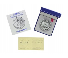 Monnaie de Paris, 6,55957 Francs / 1 Euro  BE - La parité, Argent, 1999, Pessac, P14577..81