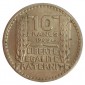 Monnaie, France , 10 francs Turin grosse tête, IIIème République, Cupronickel, 1945, P11185