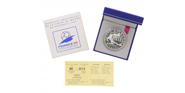 Monnaie de Paris, 10 Francs BE Allemagne, Argent, 1997, Pessac, P14600