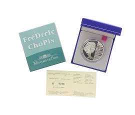 Monnaie de Paris, 1€ 1/2 BU 195ème anniversaire de Frédéric Chopin, Argent, 2005, Pessac, P14612