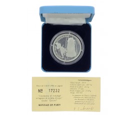 Monnaie de Paris, 100 Francs BE Conducteur de bobsleigh et lugeuse de la Belle Epoque, Argent, 1990, Pessac, P14655