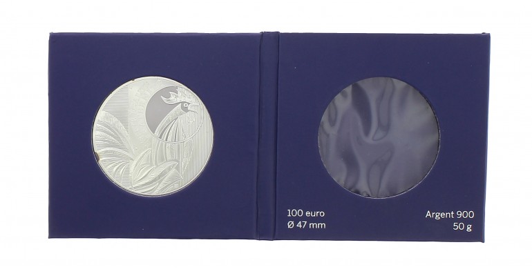 Monnaie de Paris, 100€ BU Le  coq gaulois, Argent, 2015, Pessac, P14662