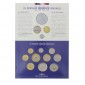 France, Coffret BU Série des monnaies courantes françaises 2000, 10 pièces, C10395
