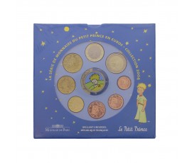 France, Coffret BU série Le Petit Prince - série d'usage courant avec médaille coloriée, 2004, 9 pièces, C10412