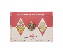 Monaco, Coffret Euro BU Principauté de Monaco 2002, 8 pièces, C10427