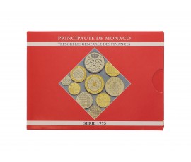 France, Coffret Francs BU Principauté de Monaco 1995, 10 pièces, C10428
