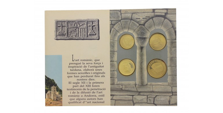 Andorre, Livret BU Série ordinaire 1988, 4 pièces, C10489-90