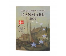 Danemark, Coffret BU Essais prototype euro 2002, 8 pièces, C10495