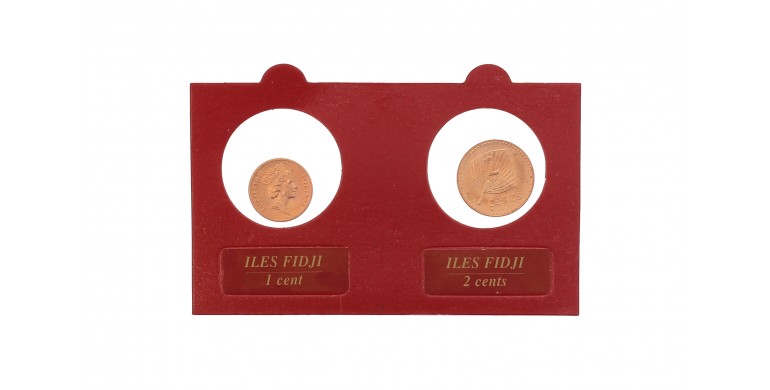 Fidji, Série du Cent et du 2 Cent Elizabeth II, 1992, 2 pièces, C10507