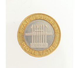 Essai bi-metallique au type définitif du 10 francs Génie de la Bastille , Vème République, N.d., , P11652