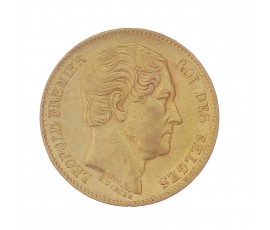 Monnaie, Belgique, 20 francs, Or, 1865, P13908
