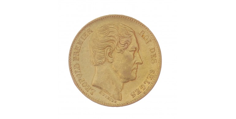 Belgique, 20 francs, Or, 1865, P13908