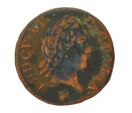 Monnaie, France , Liard à la vieille tête, Louis XV, Cuivre, 1770, Troyes (S), P10208