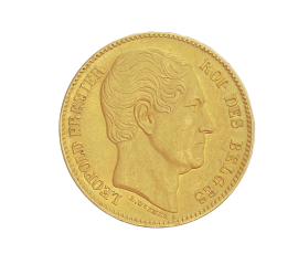 Monnaie, Belgique, 20 Francs, Léopold Ier, Or, 1865, P14050