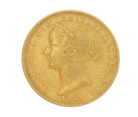 Monnaie, Australie, Souverain, Victoria, Or, 1863, Sydney, P14053
