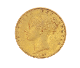 Monnaie, Royaume-Uni, Souverain, Victoria, Or, 1847, P14054