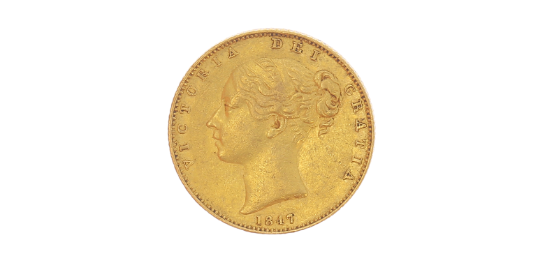 Royaume-Uni, Souverain, Or, 1847, P14054