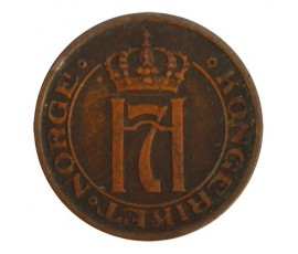 Monnaie, Norvège, 2 öre, Haakon VII, Bronze, 1913, Kongsberg, P11274