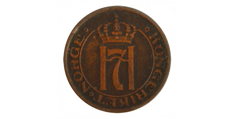 Monnaie, Norvège, 2 öre, Haakon VII, Bronze, 1913, Kongsberg, P11274