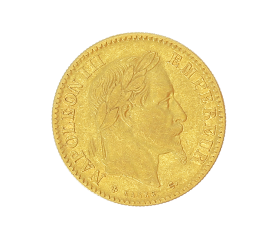 10 Francs Napoléon III, Or, 1864, Strasbourg (BB), P13950